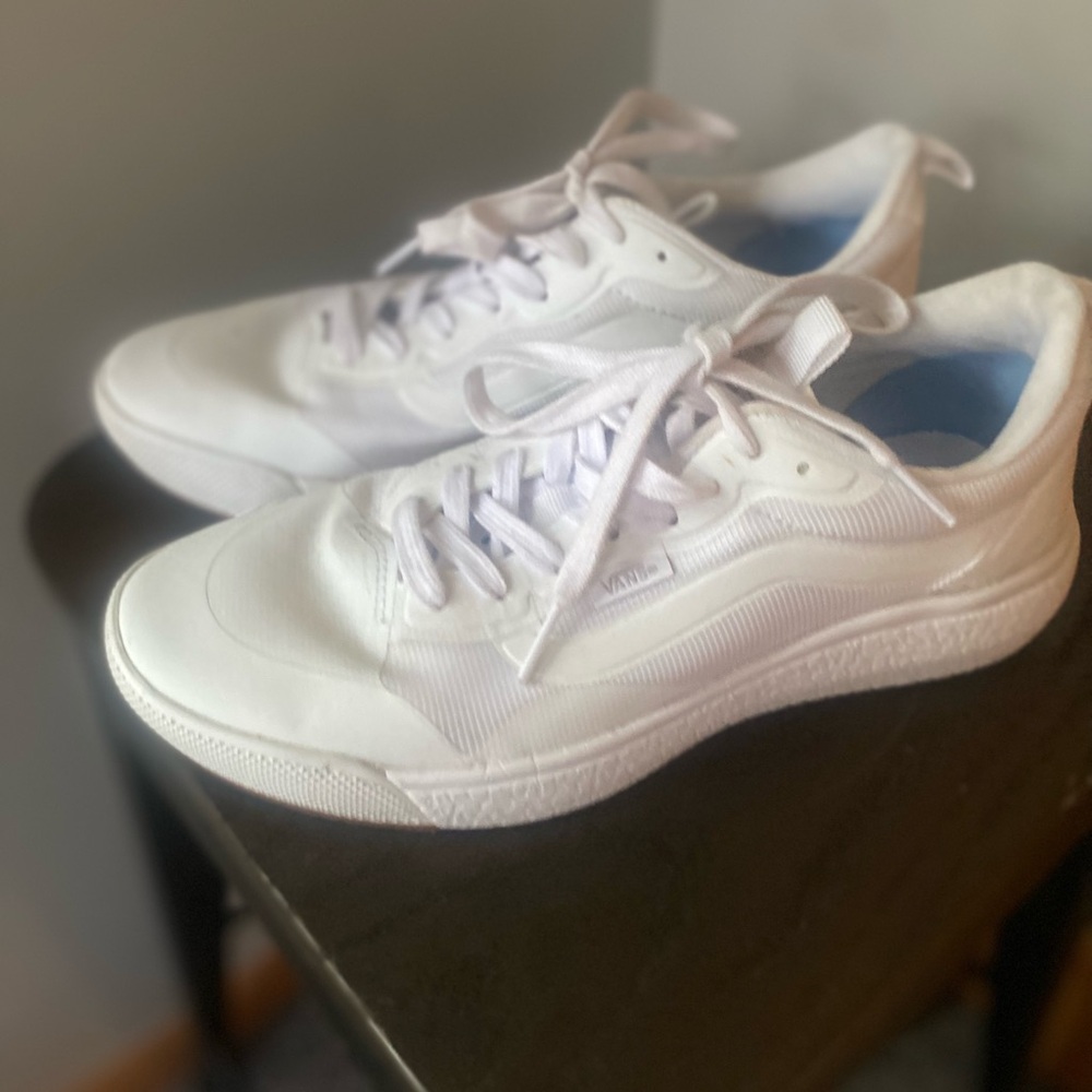 Vans Classic White Lace-Up Sneakers